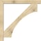 Ekena Millwork Westlake Block Rough Sawn Bracket w/ Offset Brace, Douglas Fir, 6"W x 48"D x 48"H BKT0604X48X48WTL05RDF - alternate 2